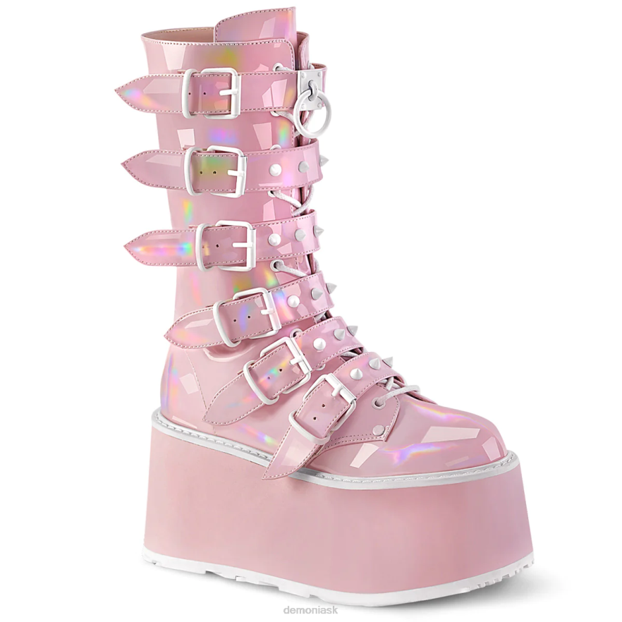 baby pink holo patent Demonia prekliaty-225 P808252