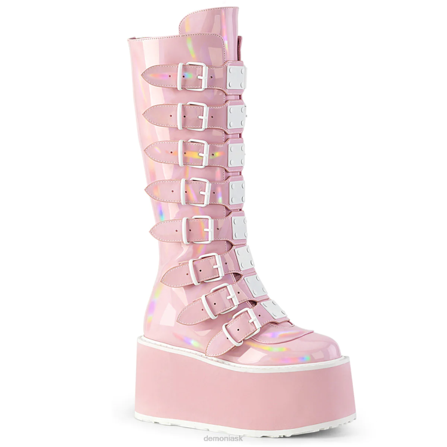 baby pink holo patent Demonia prekliaty-318 P808258