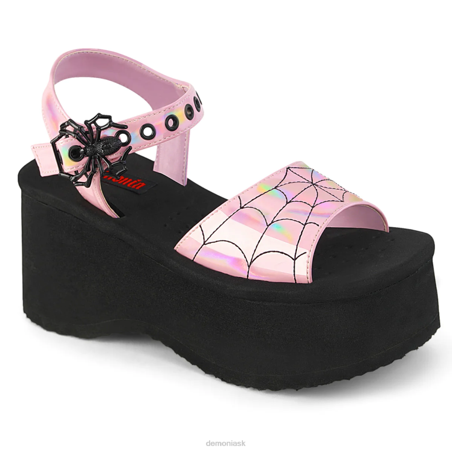 baby pink holo patent Demonia sranda-10 P808533