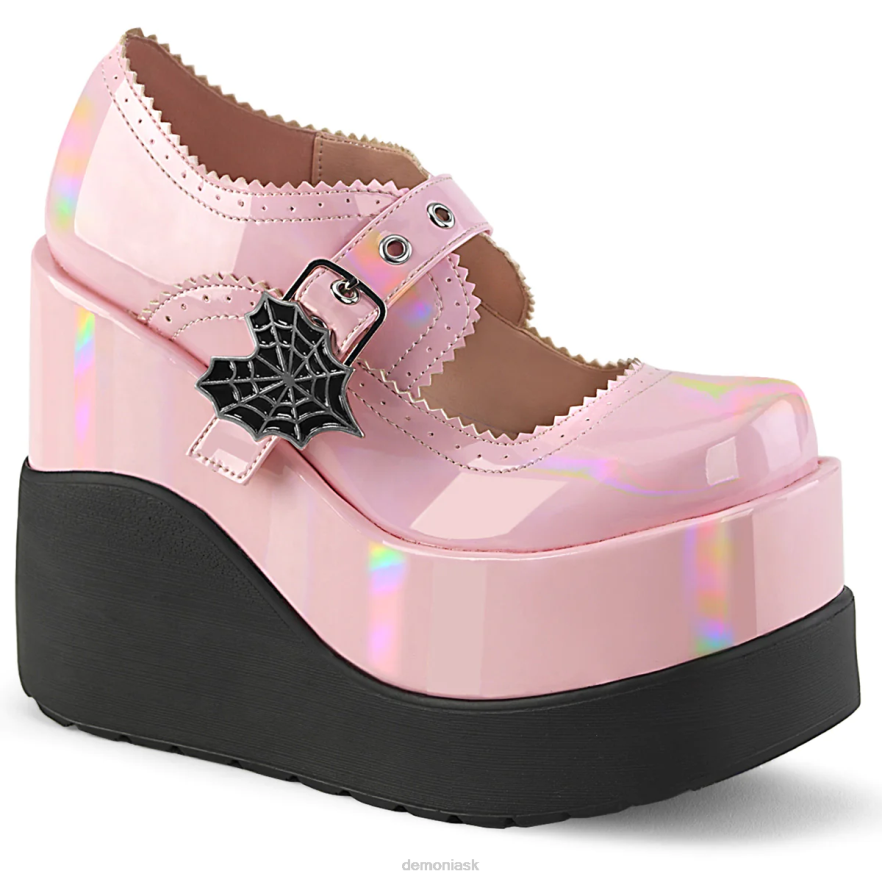 baby pink holo patent Demonia prázdnota-38 P8081476